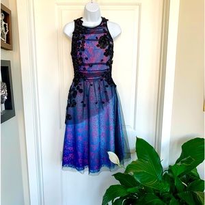 Beautiful Midi Appliqué Floral dress